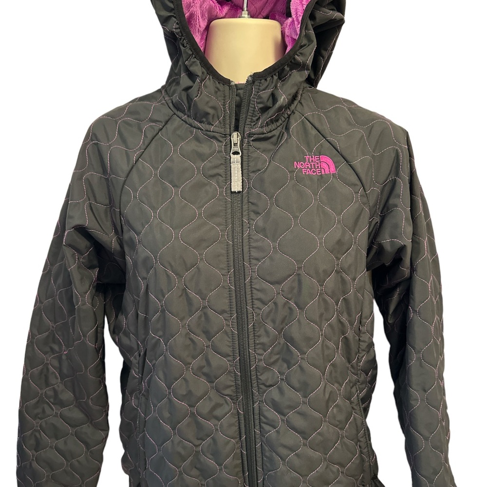 NorthFace Girls jacket, fleece lining, 12-14